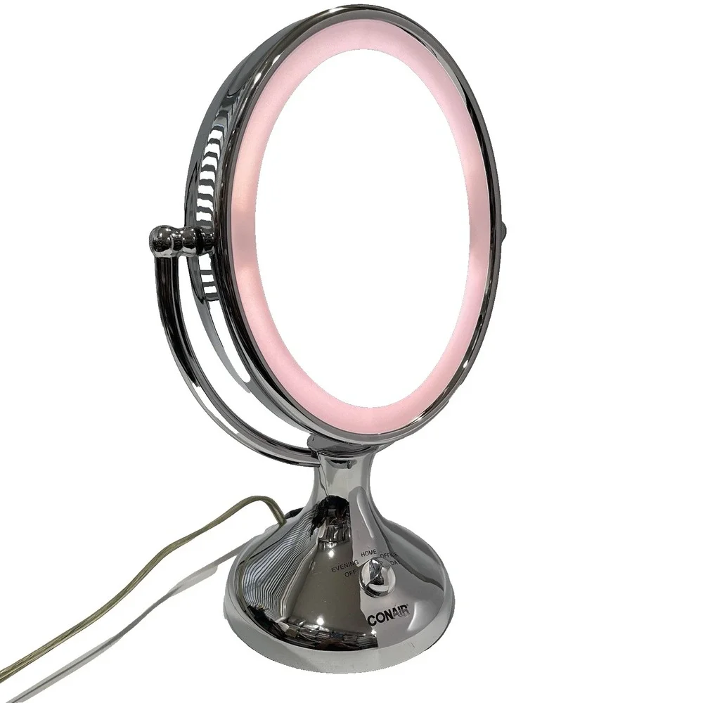 Conair Lighted Double Sided Oval Bathroom Mirror BE18LC 1x and  5x Magnification